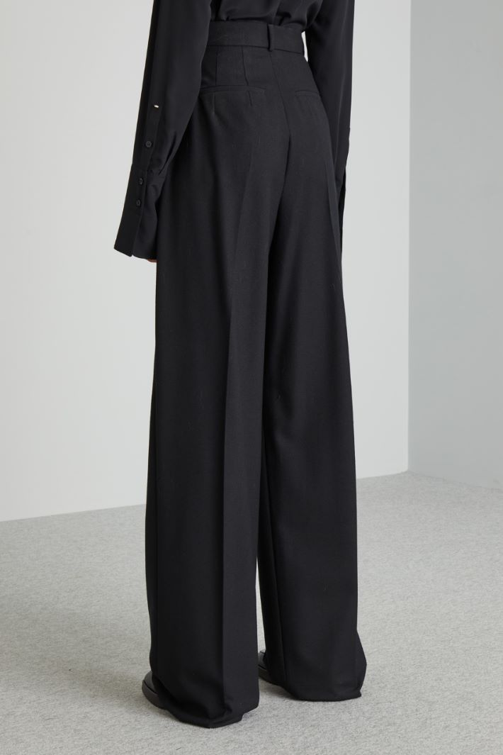 Oversized trousers with belt Intrend - 2