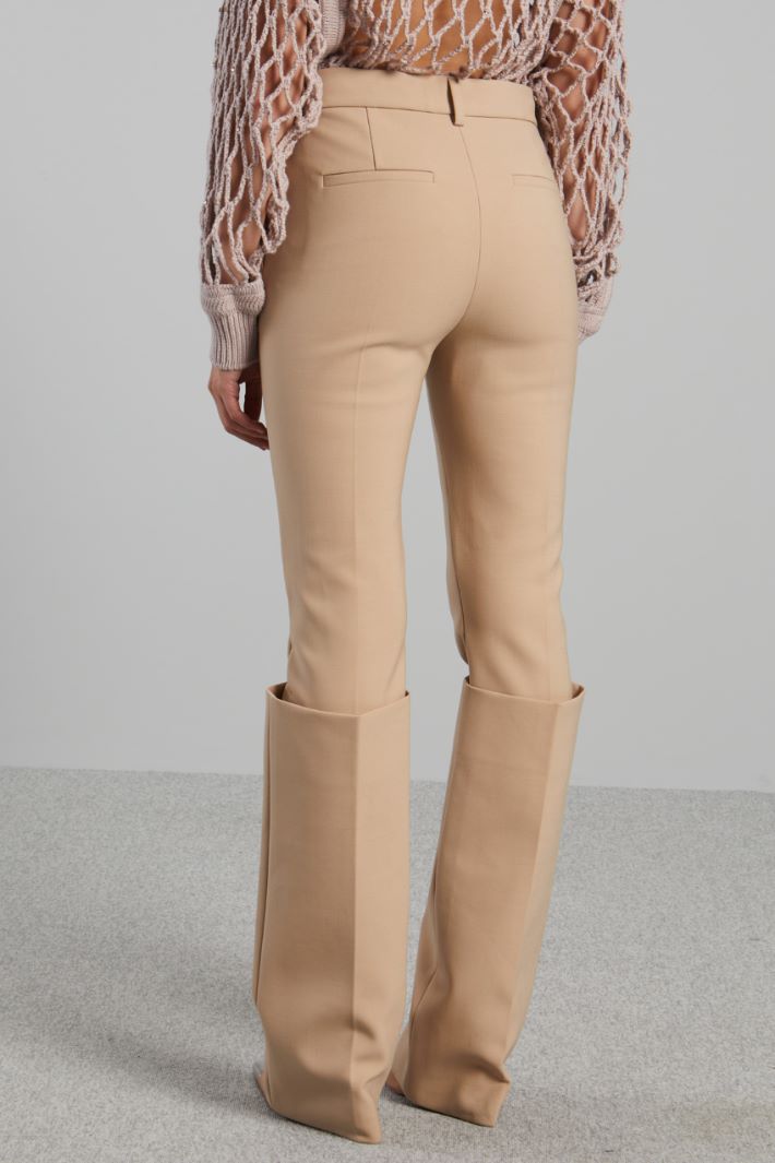 Slim-fit trousers with deep turn-up detail Intrend - 2