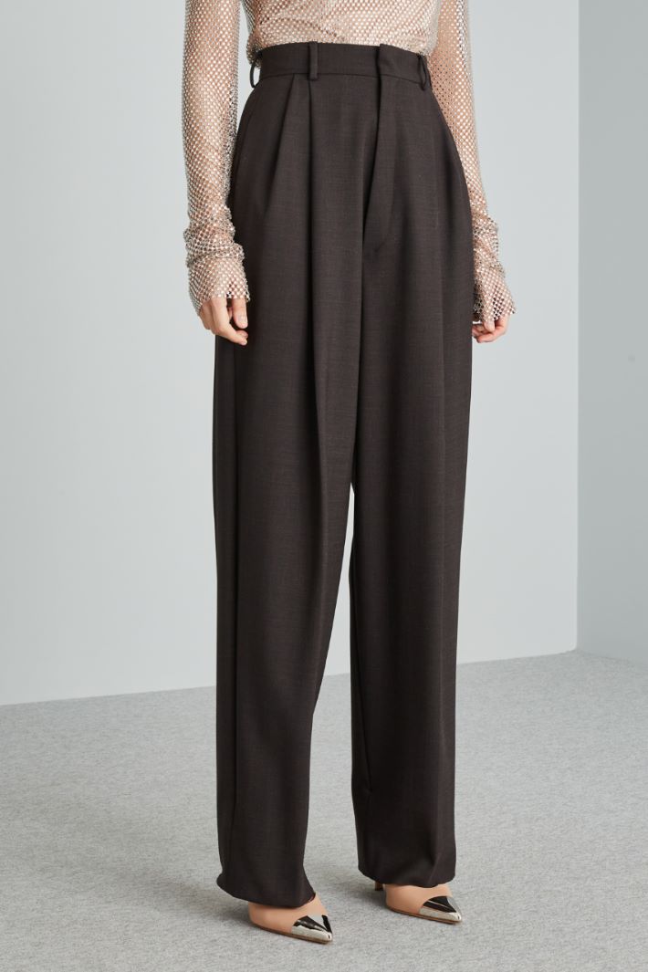 Oversized pure wool trousers Intrend - 3