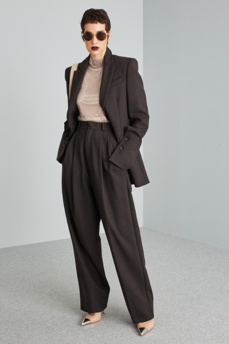 Oversized pure wool trousers Intrend