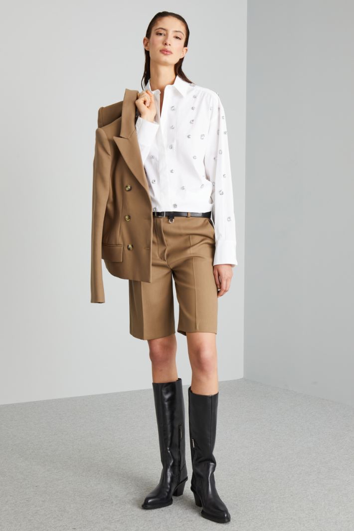 Bermuda shorts in cotton and viscose Intrend