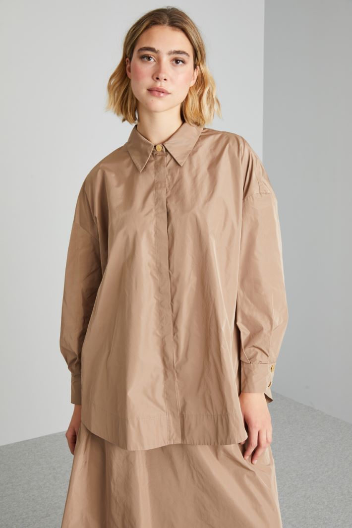 Asymmetric taffeta tunic Intrend - 3