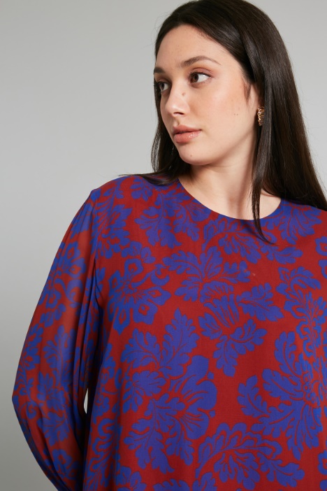 Blusa in georgette a fantasia