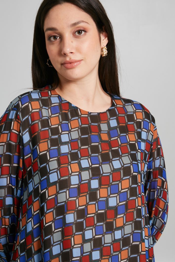 Printed georgette blouse Intrend - 4