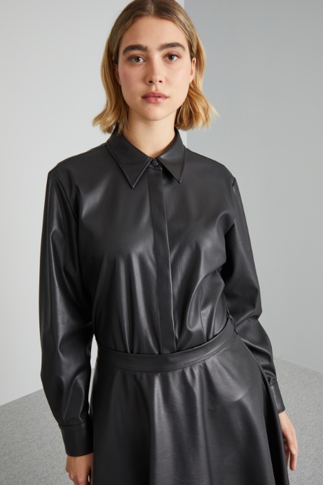 Faux leather shirt Intrend