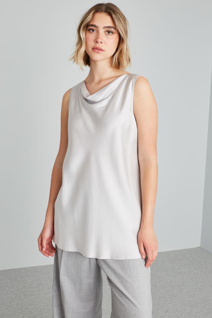 Top with draped neck Intrend - 3