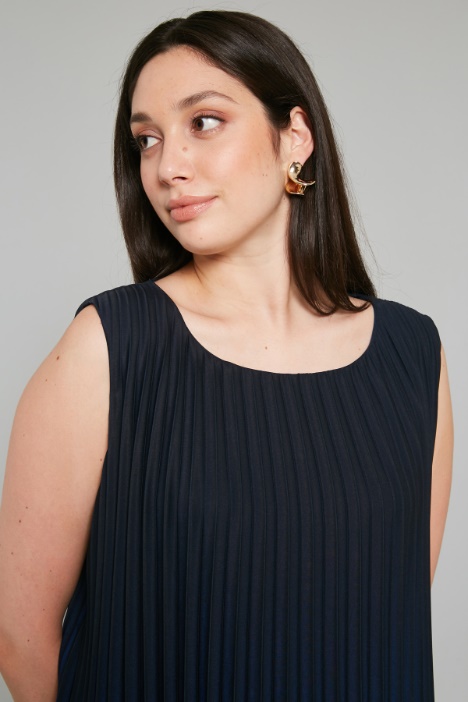 Abito in crepe plissé