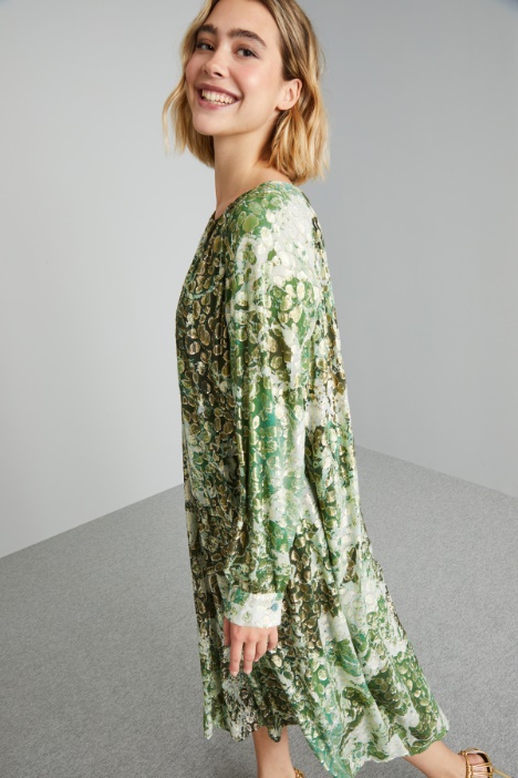 Abito in fil coupé di seta