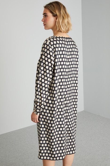 Abito in twill stampato