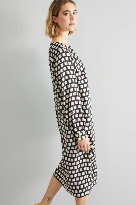 Abito in twill stampato