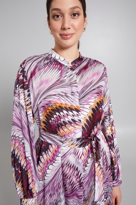 Abito in raso con fusciacca