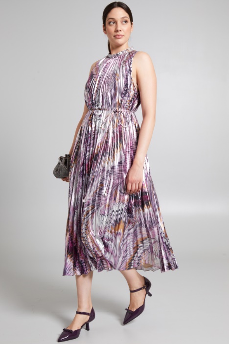 Pleated lamé dress Intrend