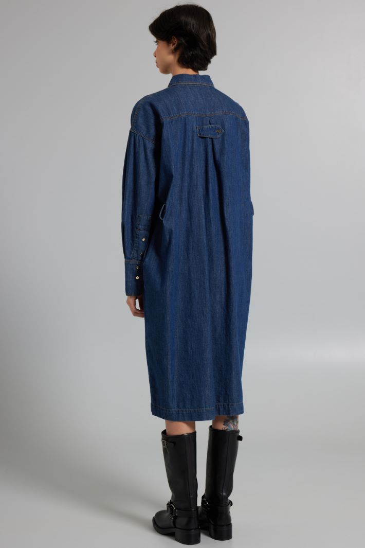 Denim dress with pockets Intrend - 2