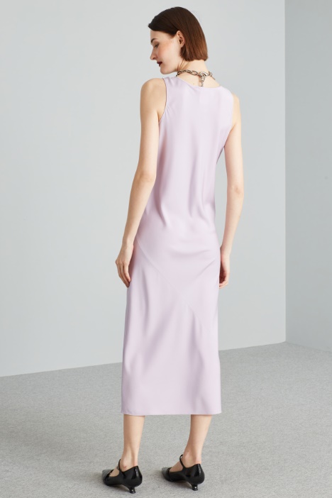 Abito smanicato in seta