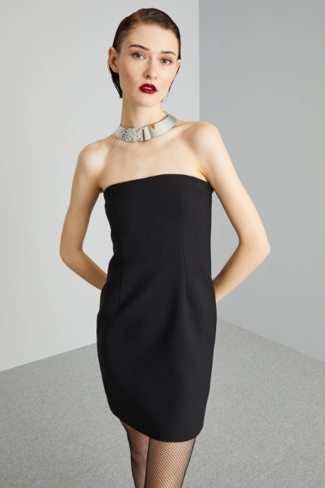 Abito a bustier in lana