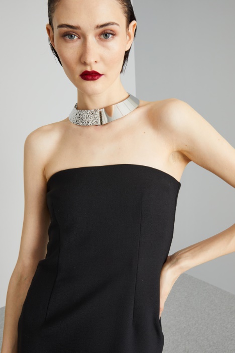 Abito a bustier in lana