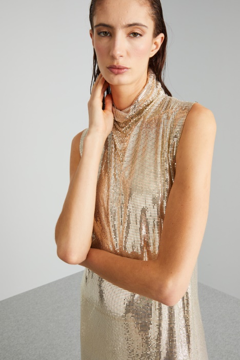 Abito in maglia metallica