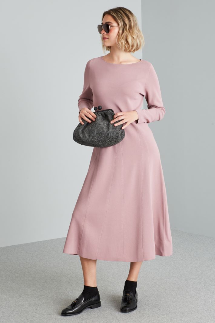 Flared knit dress Intrend - 3