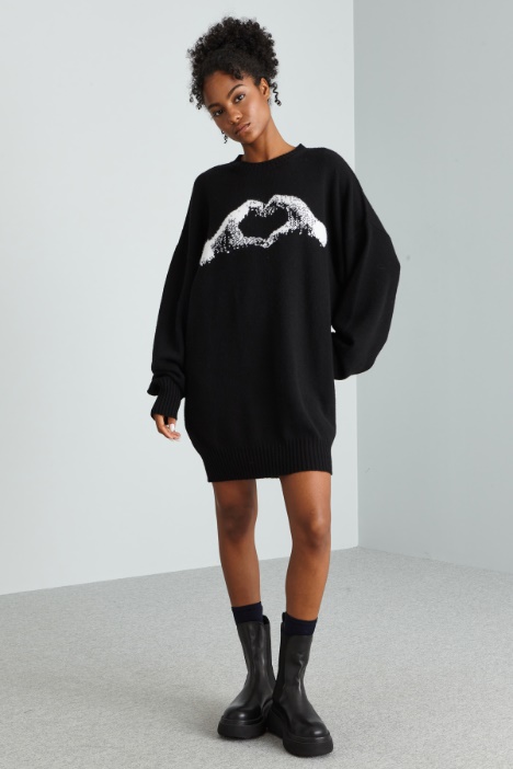 Abito in misto cashmere