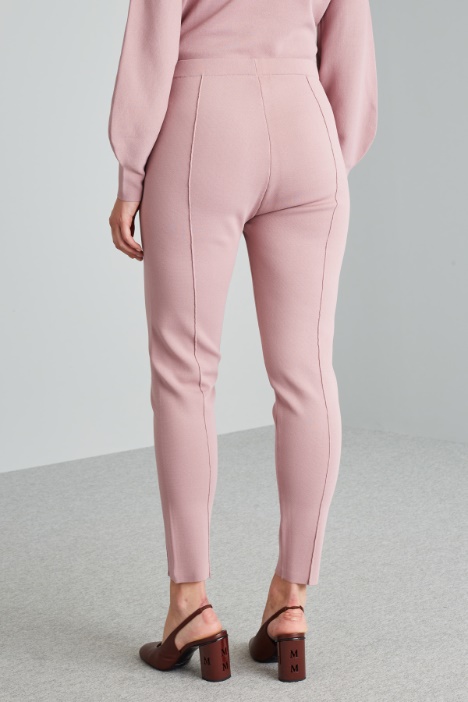 Pantalones ajustados de punto