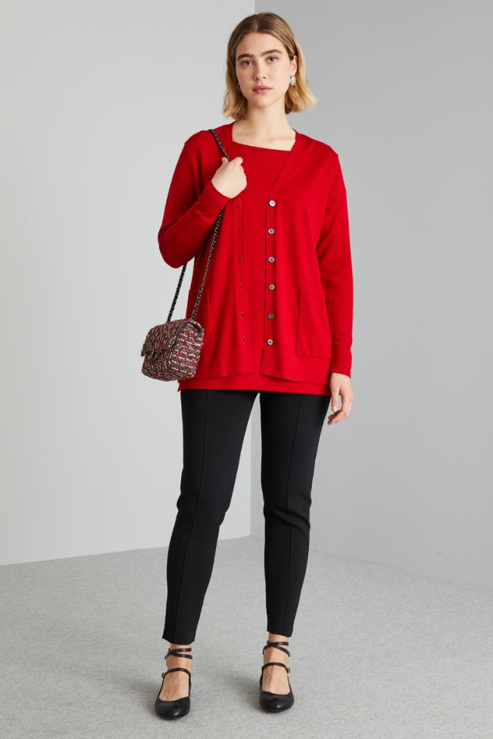 Cardigan with patch pockets Intrend