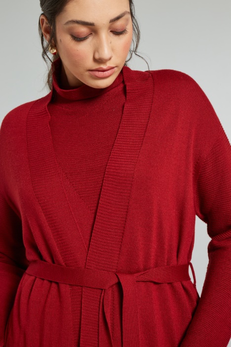 Cárdigan suave de mezcla de lana