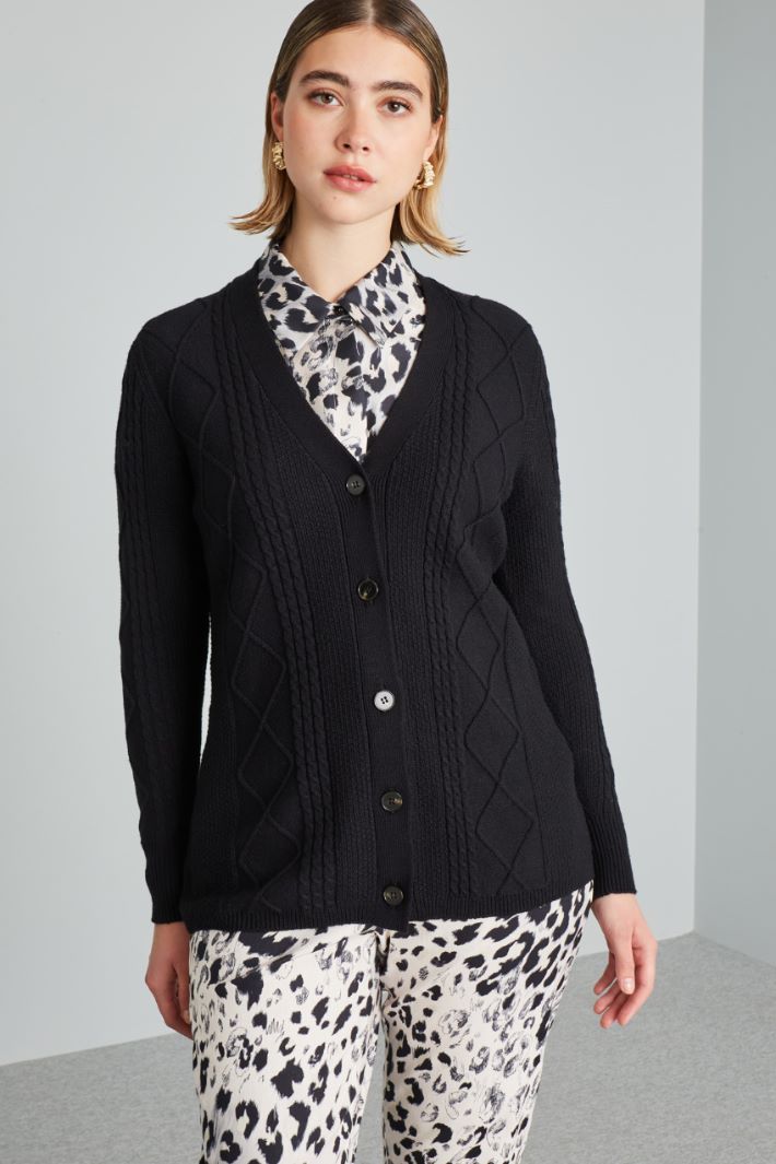 Textured cardigan Intrend - 3