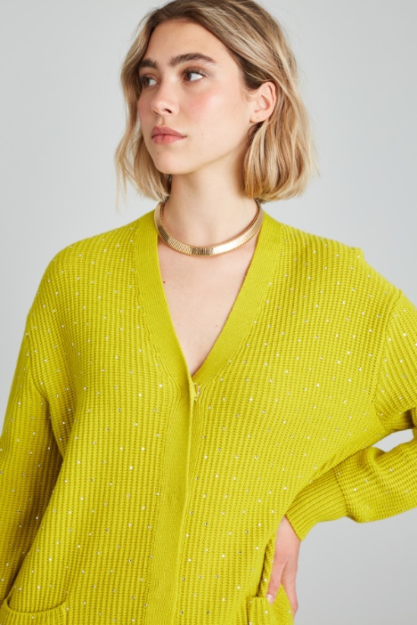 Cardigan in misto lana