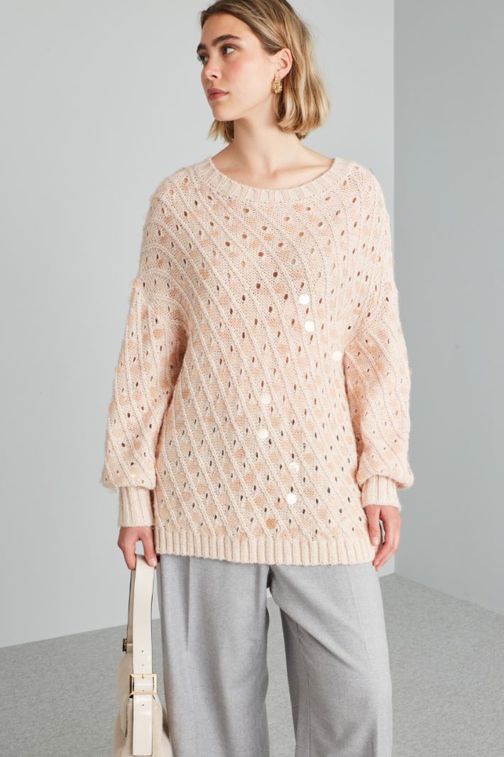 Maxi sequinned sweater Intrend - 3