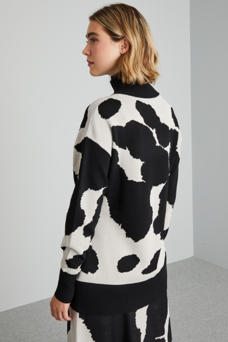 Maglia in viscosa jacquard Intrend - 2