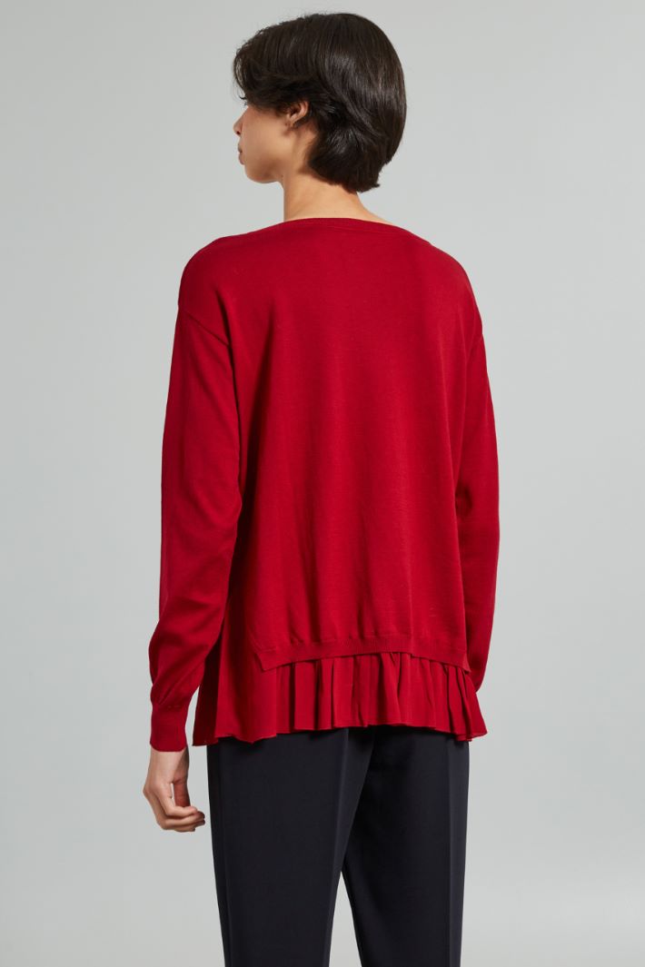 Flounced hem sweater Intrend - 2