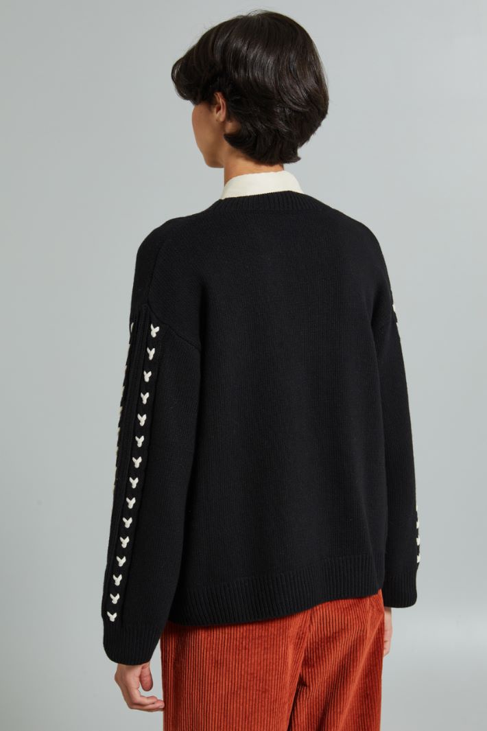 Sweater with contrasting details Intrend - 2