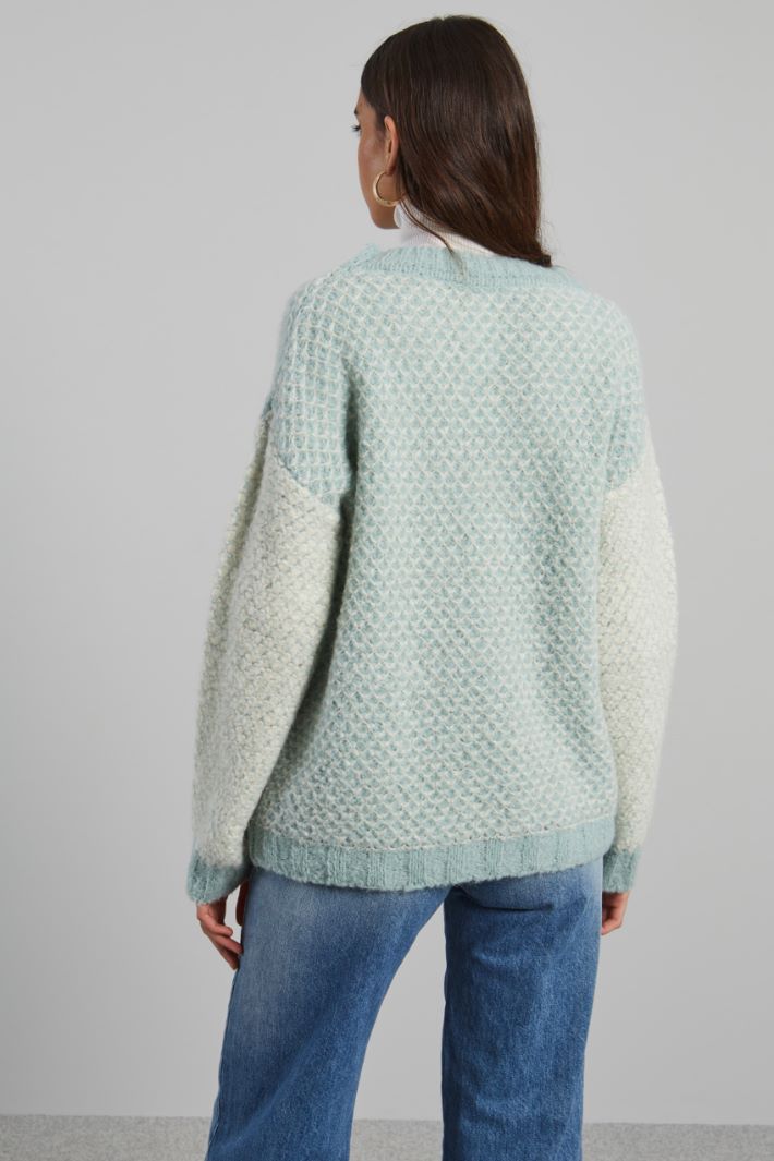 Honeycomb-knit sweater Intrend - 2