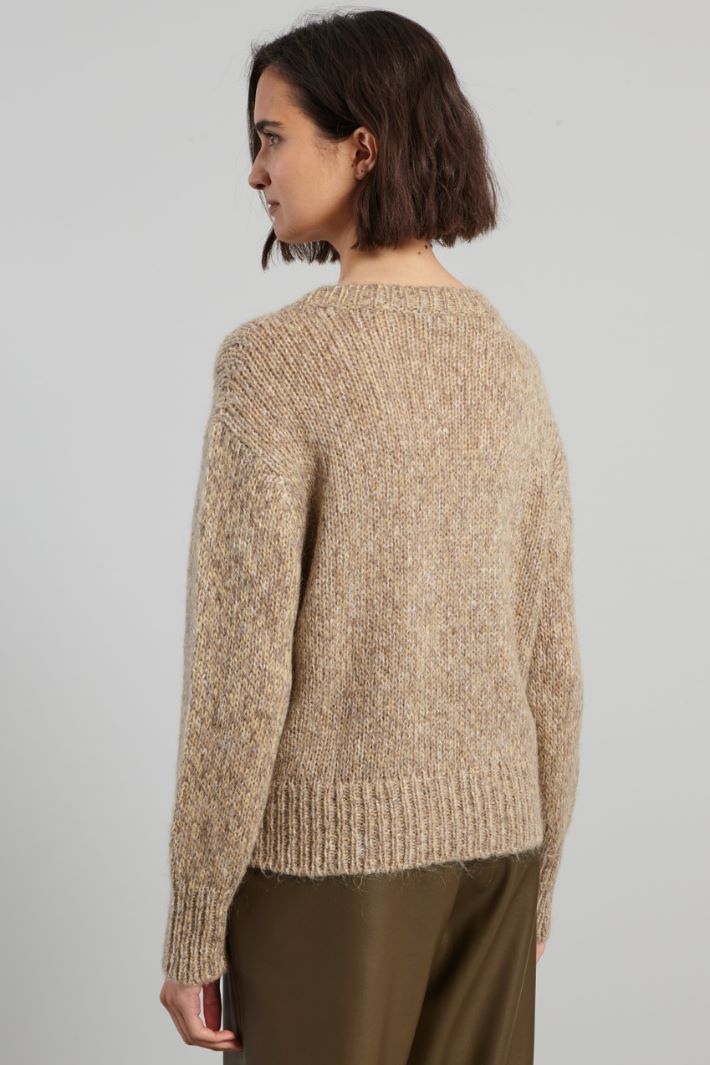 Mouliné-patterned sweater Intrend - 2