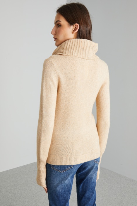 Jersey con cuello a juego