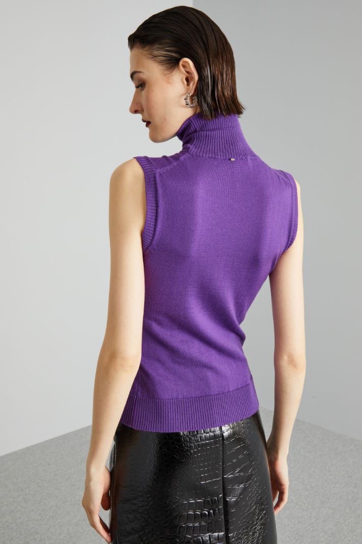 Sleeveless polo-neck sweater Intrend - 2