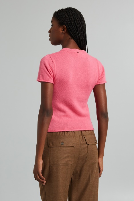 Maglia aderente a maniche corte