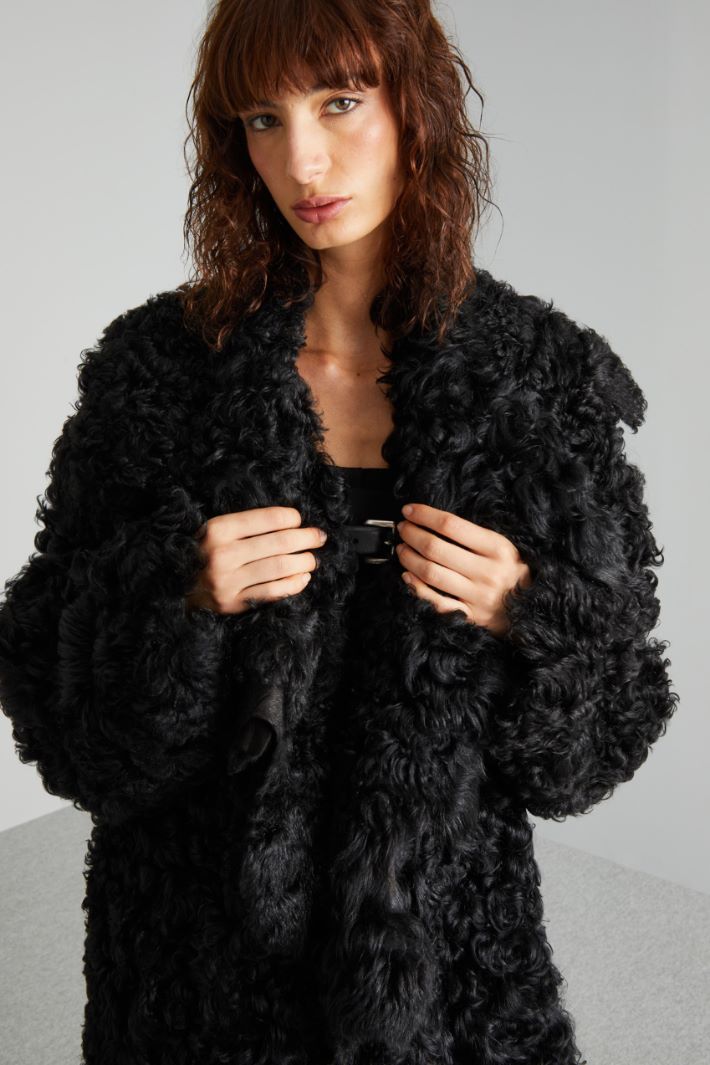 Oversized sheepskin coat Intrend - 4