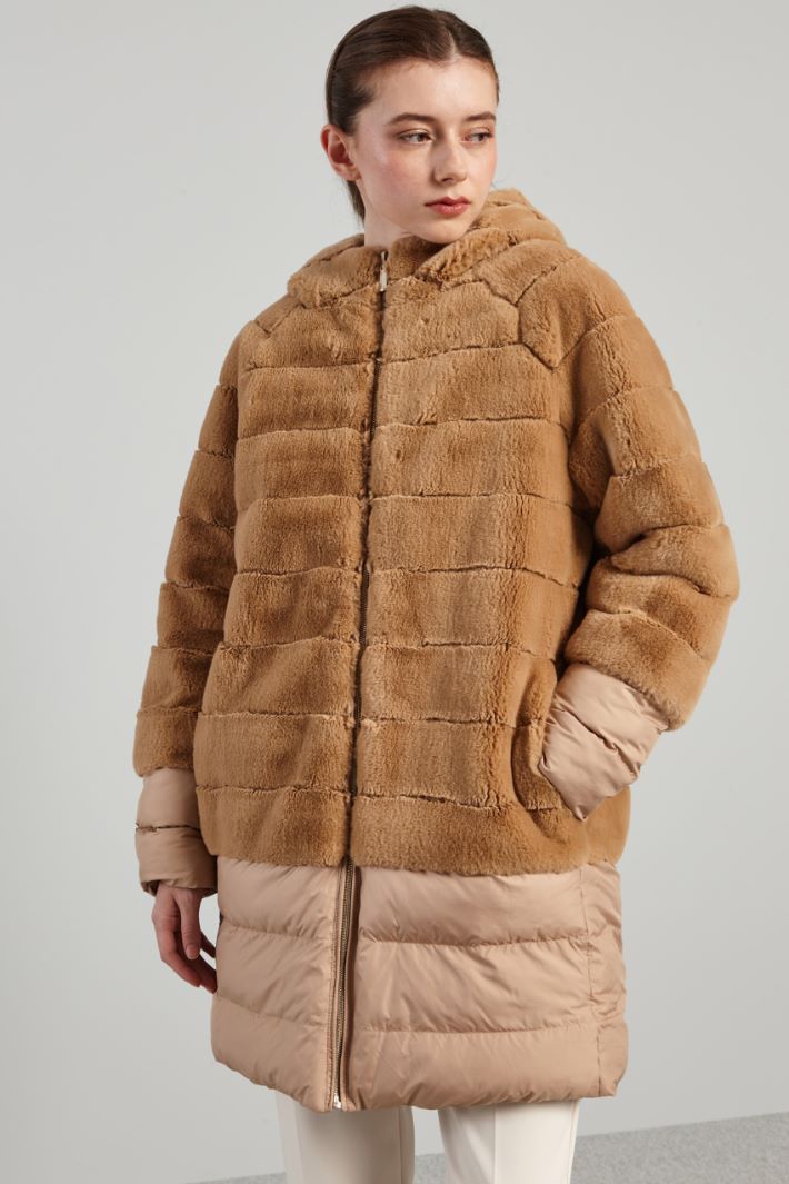 Padded coat with plush insert Intrend - 3