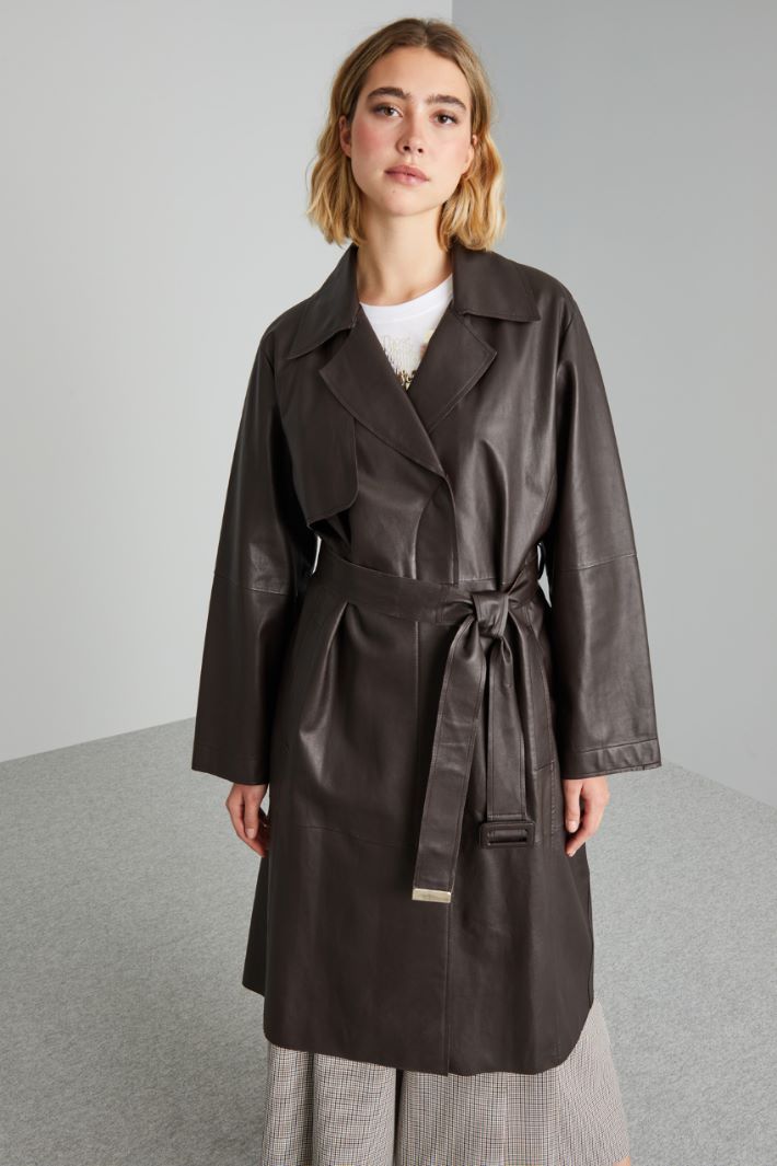 Long nappa duster coat Intrend - 3