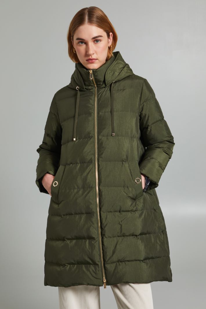 A-line down jacket with hood Intrend - 3