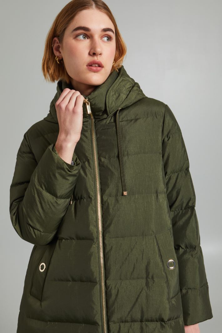 A-line down jacket with hood Intrend - 4