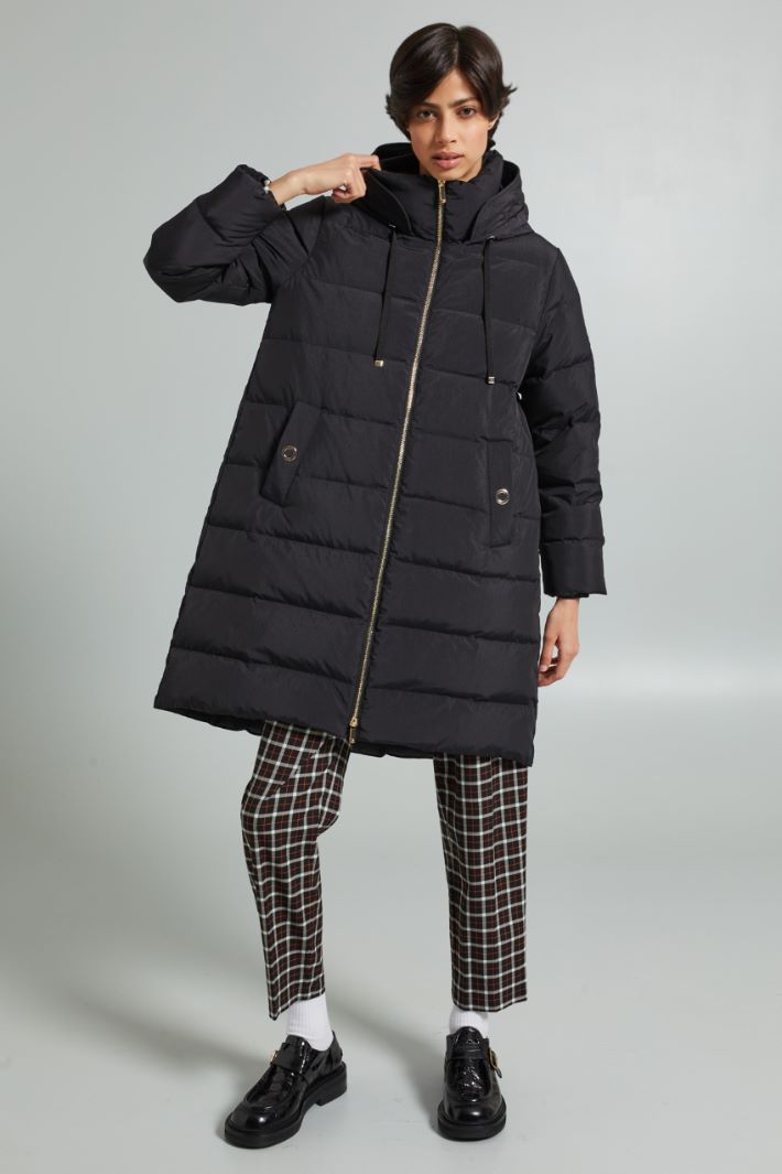 A-line down jacket with hood Intrend - 3