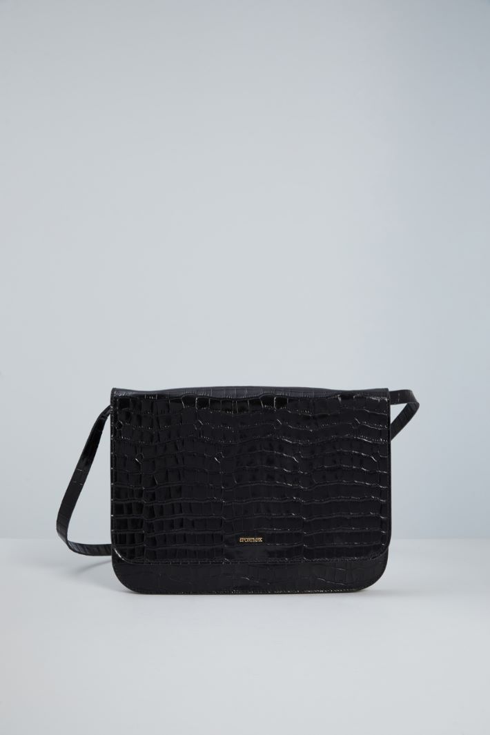 Crocodile-print rigid bag Intrend