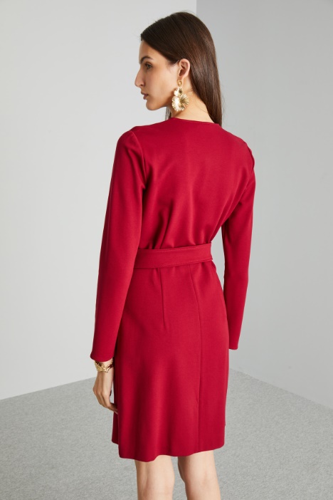 Abito incrociato in jersey