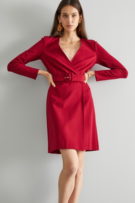 Abito incrociato in jersey