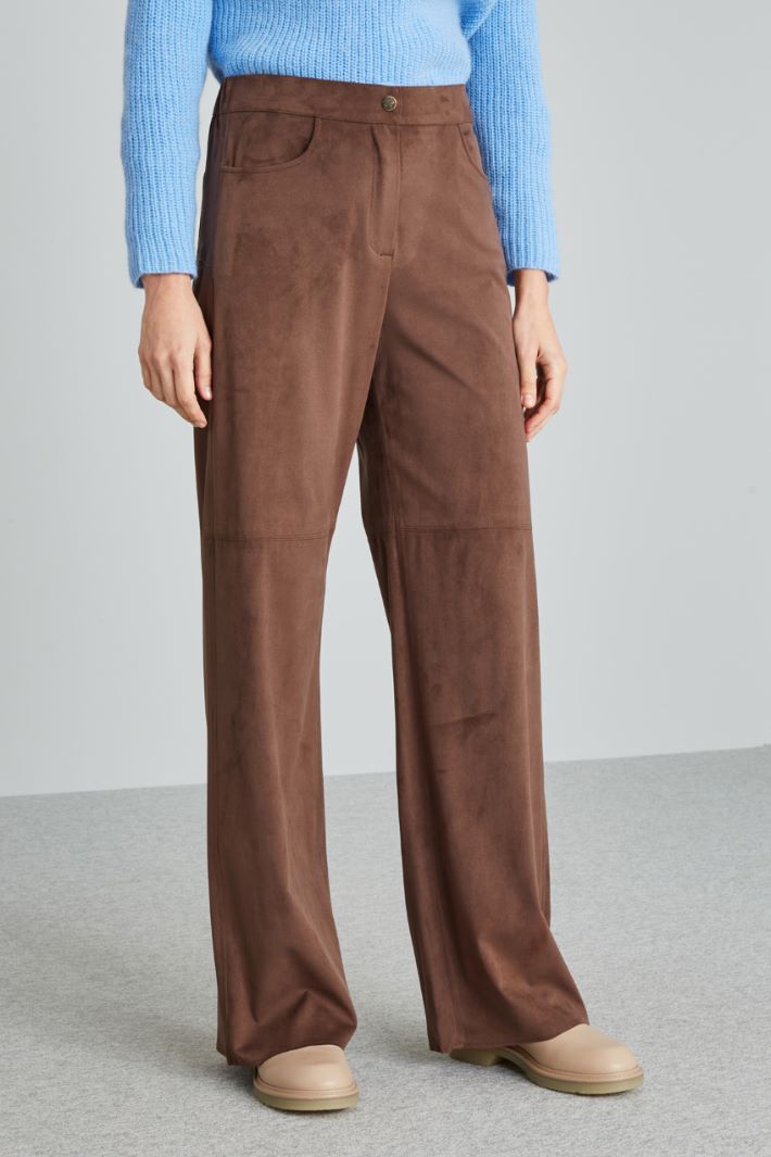 Suede jersey trousers Intrend - 3