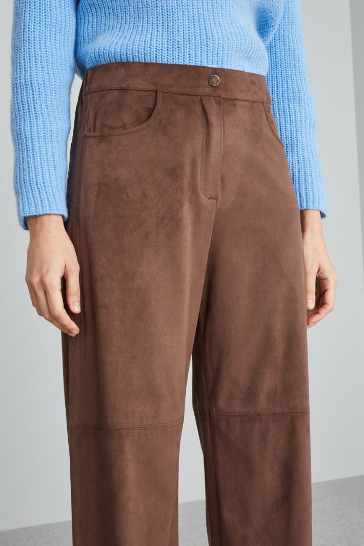 Suede jersey trousers Intrend - 4