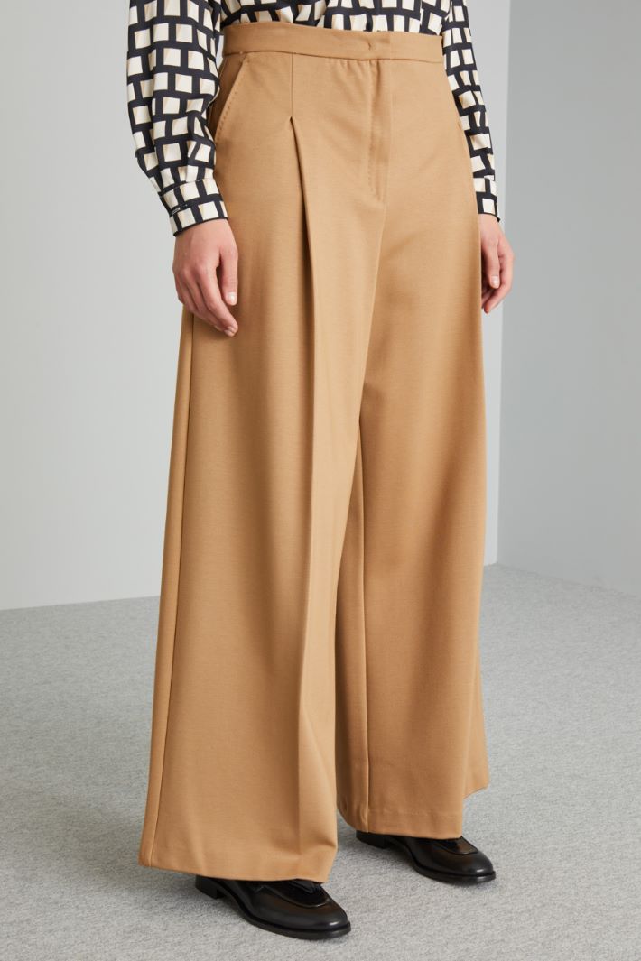 Jersey wide-leg trousers Intrend - 3