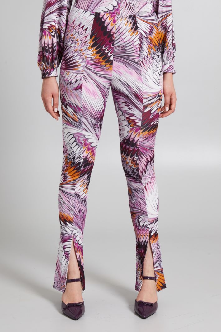 Printed jersey trousers Intrend - 3